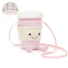 Amuseables Coffee-To-Go Pink Bag